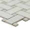 Msi White And Gray Matte SAMPLE Basketweave Porcelain Mosaic Tile ZOR-MD-0413-SAM - alternate 3